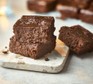 Healthy chocolate brownie squares