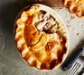 A chicken, leek & mushroom pie