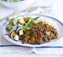 Chilli beef with black beans and avocado salad