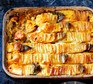 Domino potato, cod, prawn and chorizo pie 2016