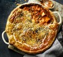One-pot paneer curry pie served in a pie dish