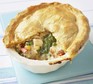 Crumbly chicken & mixed vegetable pie