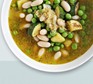 Courgette, pea & pesto soup