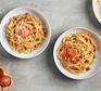 Next level spaghetti carbonara served in bowls