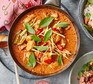 A bowl of Thai red curry